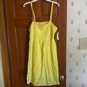 Yellow Sundress with Adjustable Straps
